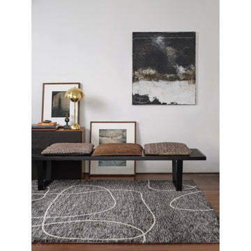 Mason Linear Modern Abstract Super Soft Carved Hi-Low Rib Textured Black/Grey/Cream Rug-Asiatic Carpets-Rug Love - The Most Loved Rug Store